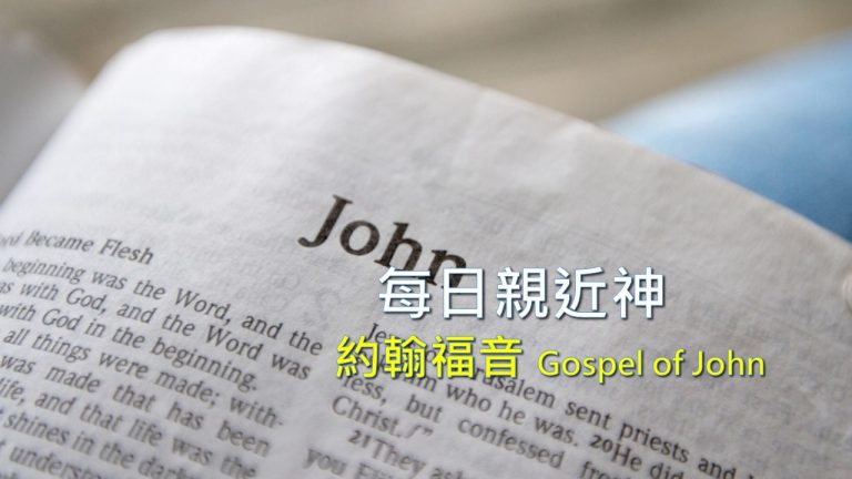 Read more about the article 每日親近神 2021/11/22 約翰福音 第33天